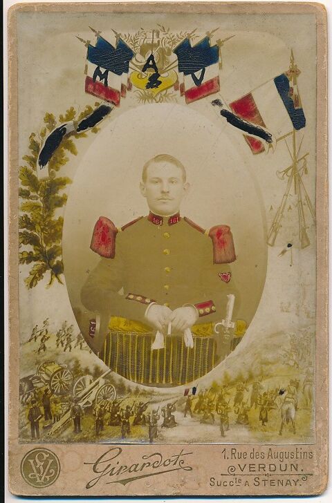 Photo Militaire 161�me R�giment d'Infanterie Girardot Verdun 1 Loches (37)