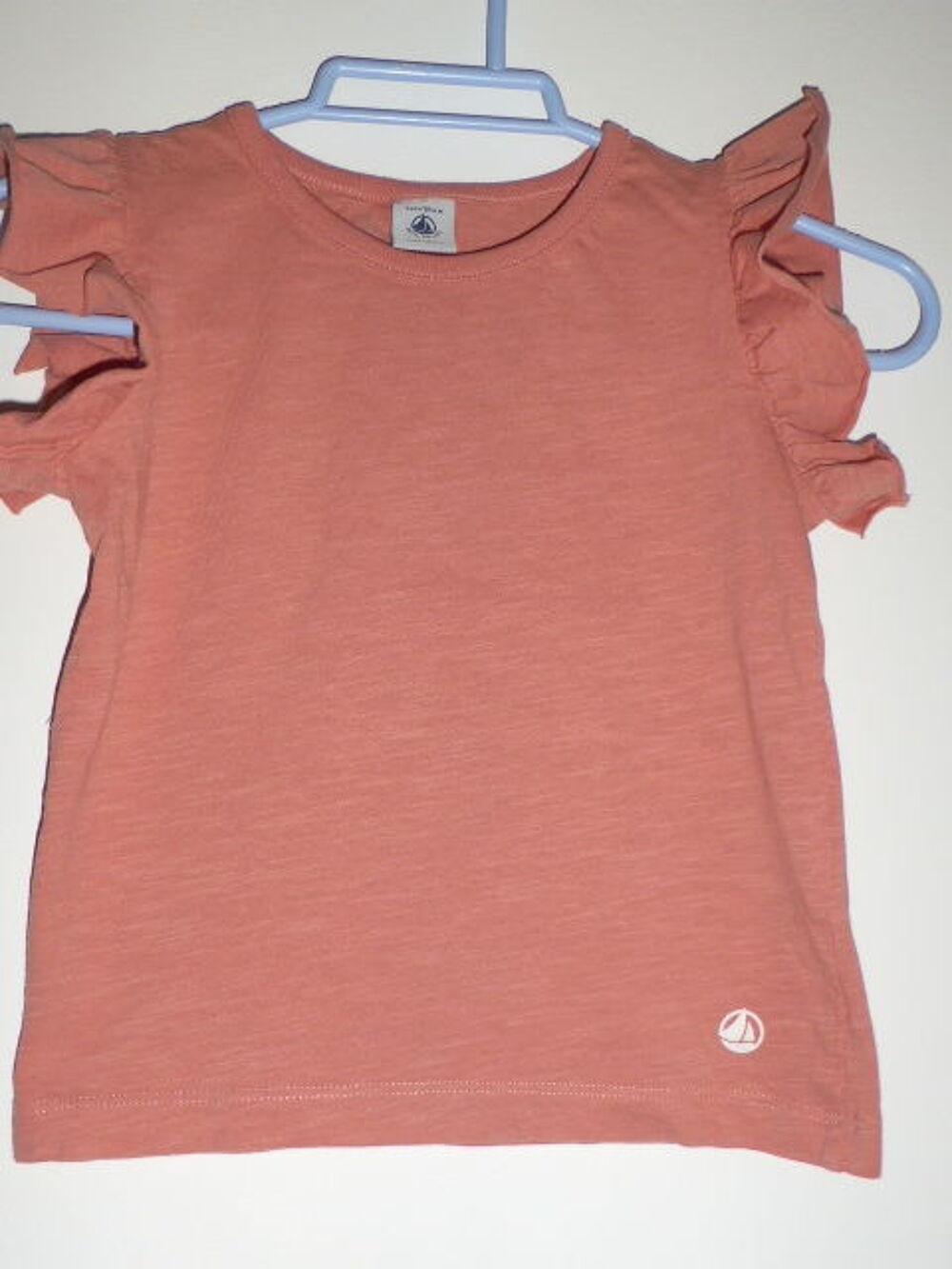 CATIMINI short en jean et t-shirt Petit Bateau corail 4 ans Vêtements enfants