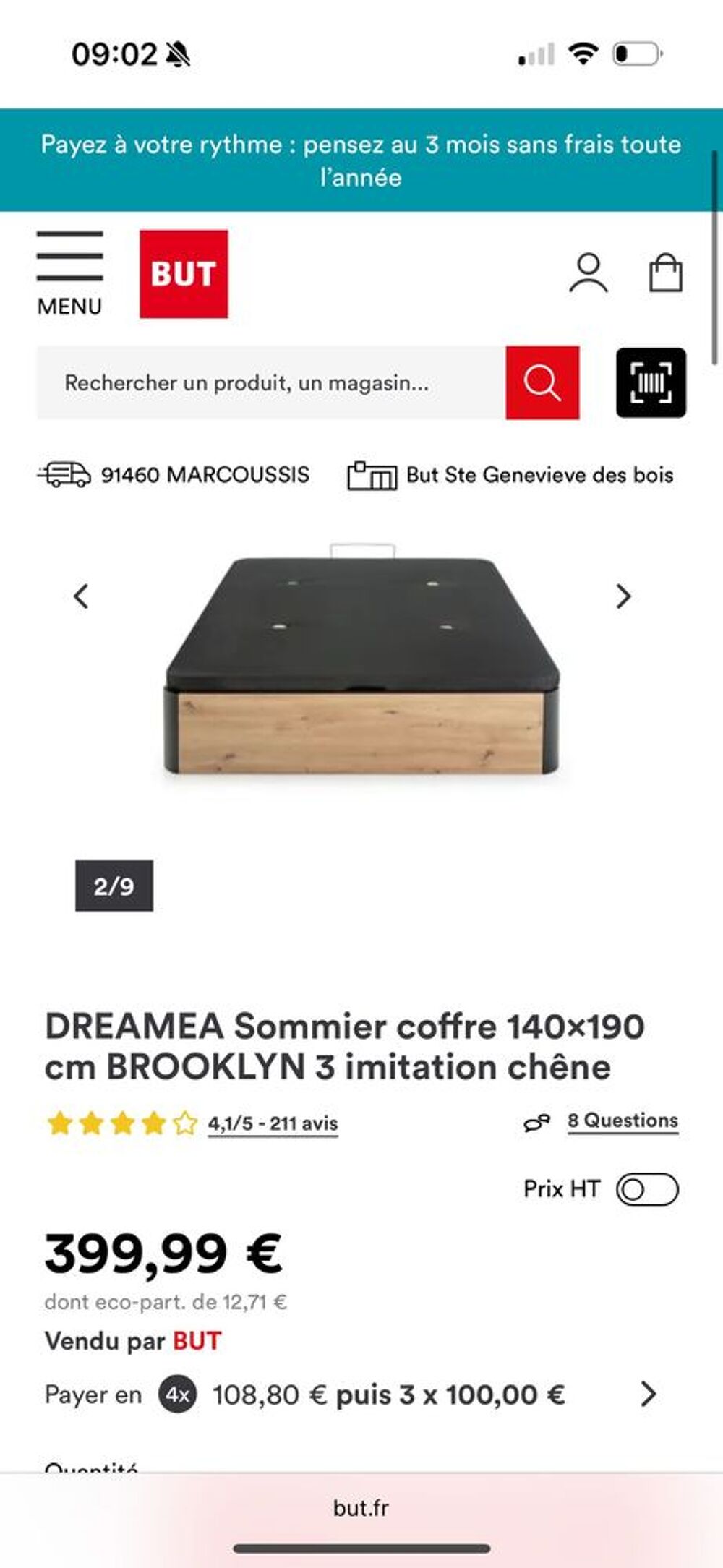 lit coffre + matelas Meubles