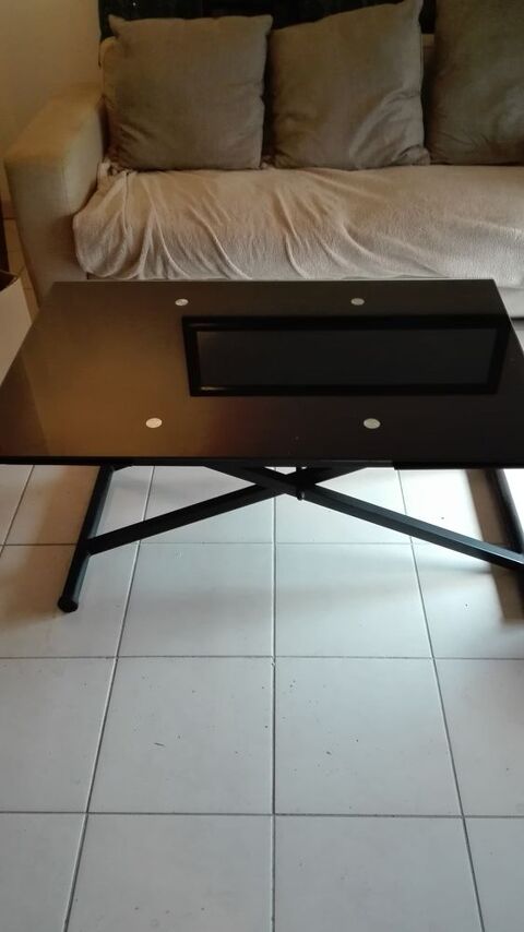Table basse verre systme monte et baisse avec rallonge 0 Arles (13)