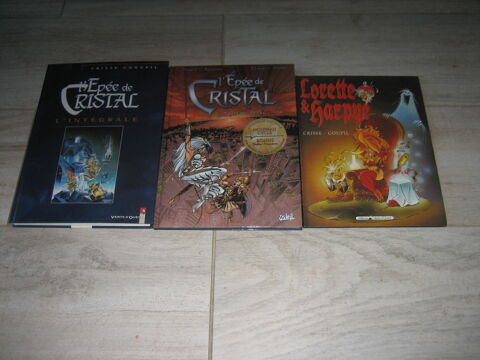 lot bd L'EPEE DE CHRISTAL 1 a 5 en int�grale +6+ lorette et harpye CRISSE 40 C�zy (89)