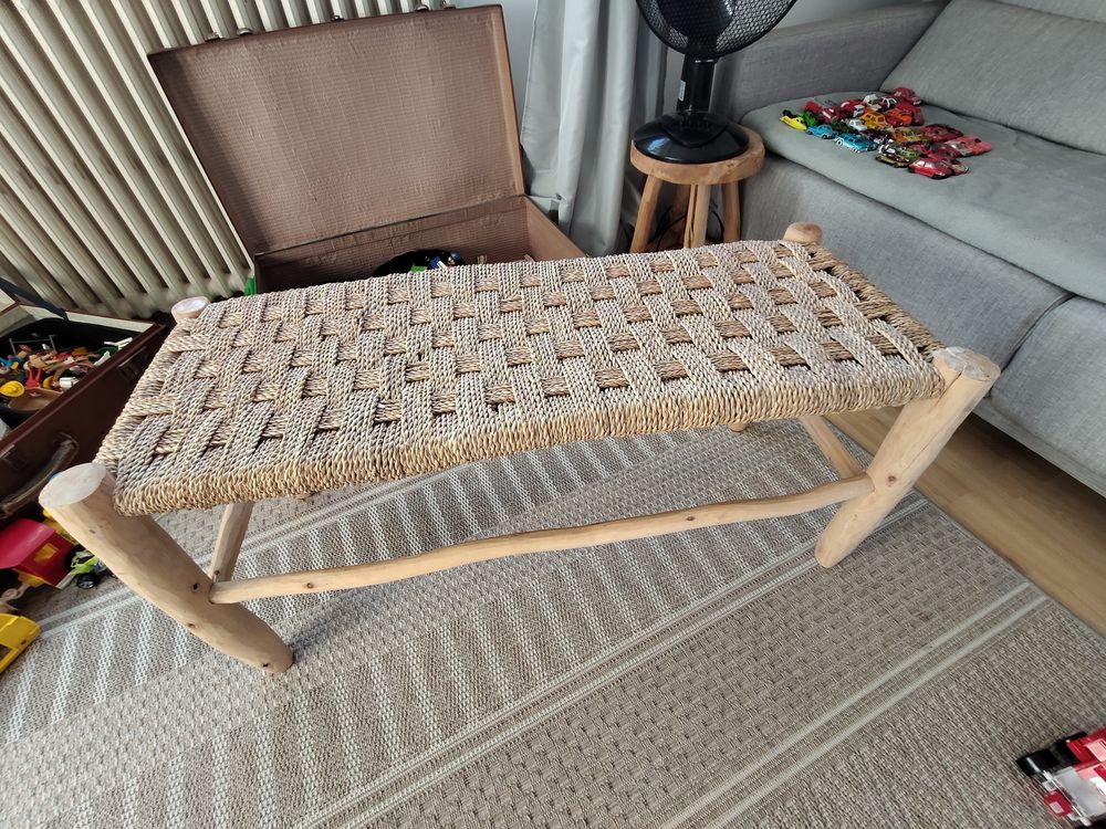 banc rotin marocain de chez Libitii Meubles