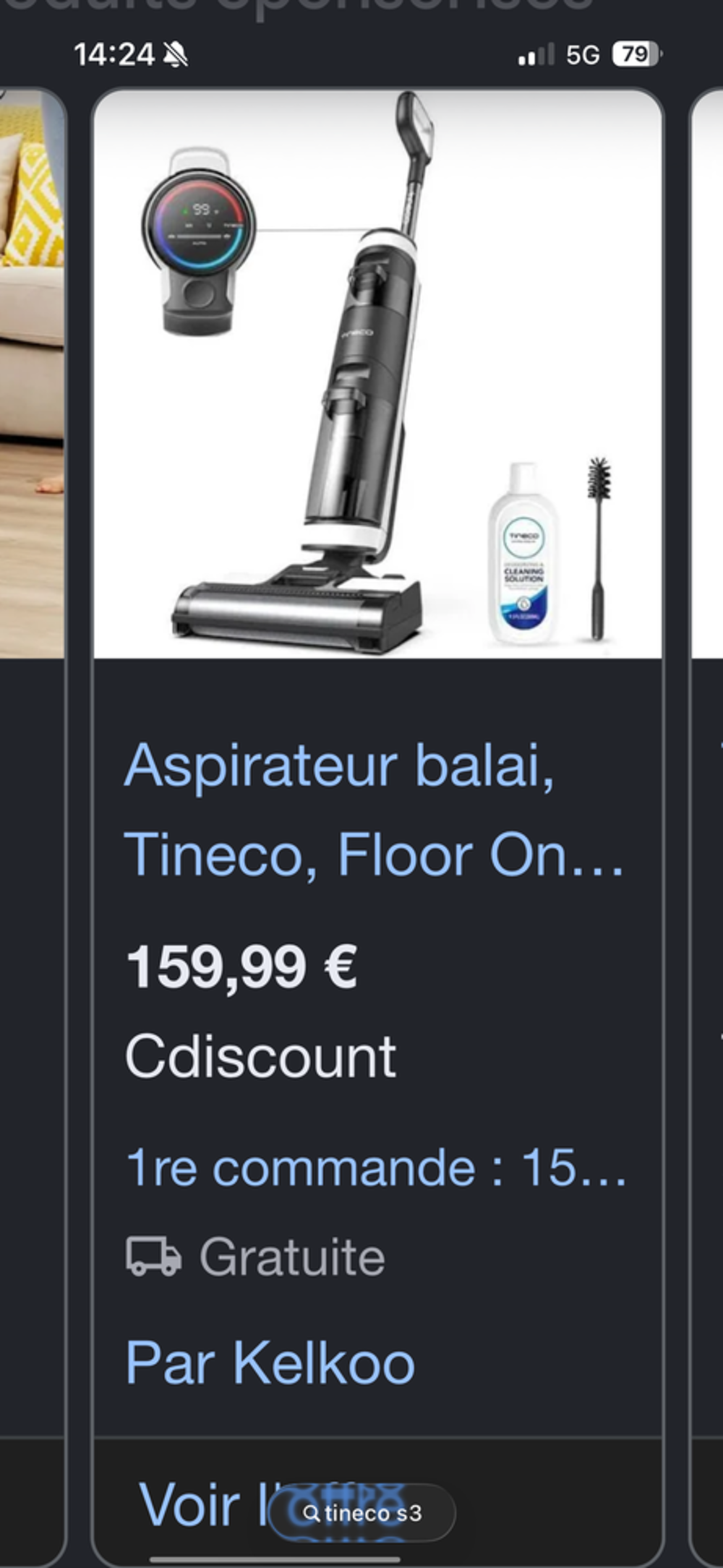 Aspirateur tineco s3 Electroménager