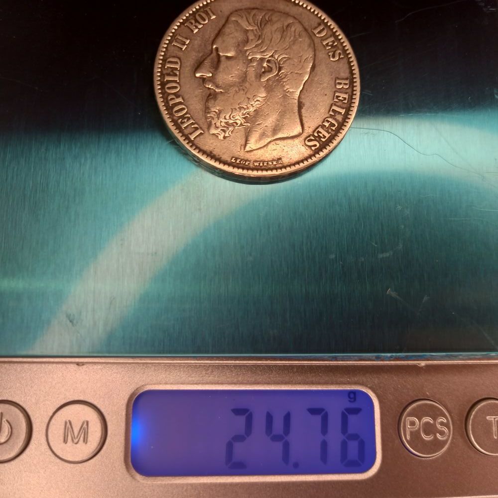 une monnaie de 5 francs en argent !!! 