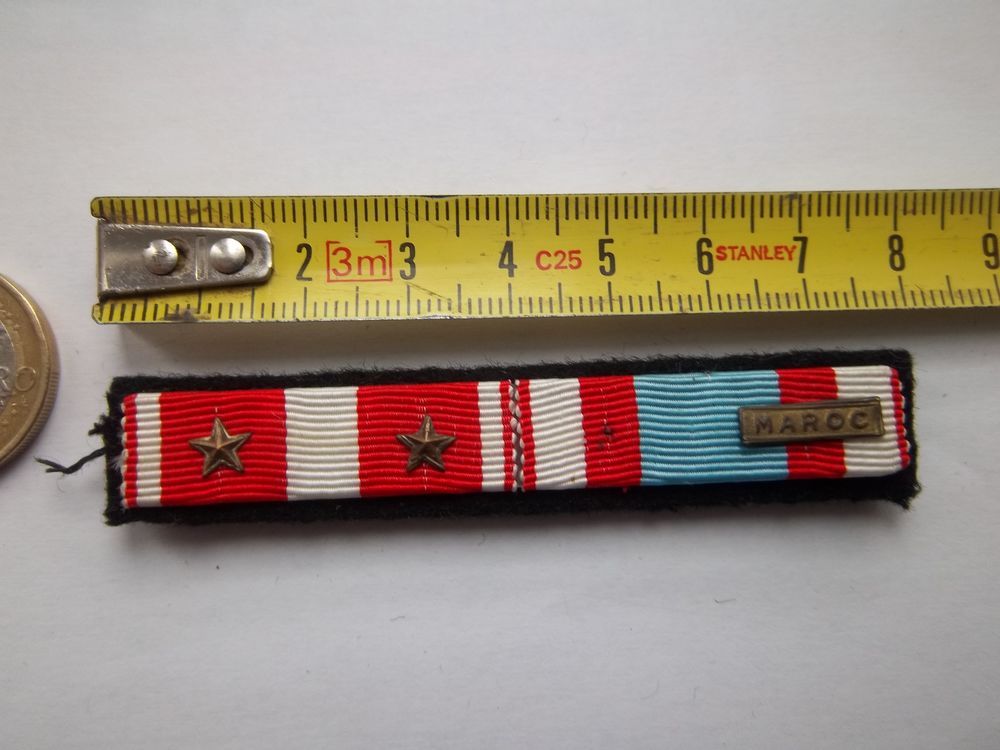barrette rappel d&eacute;coration Maroc TOE insigne militaire 