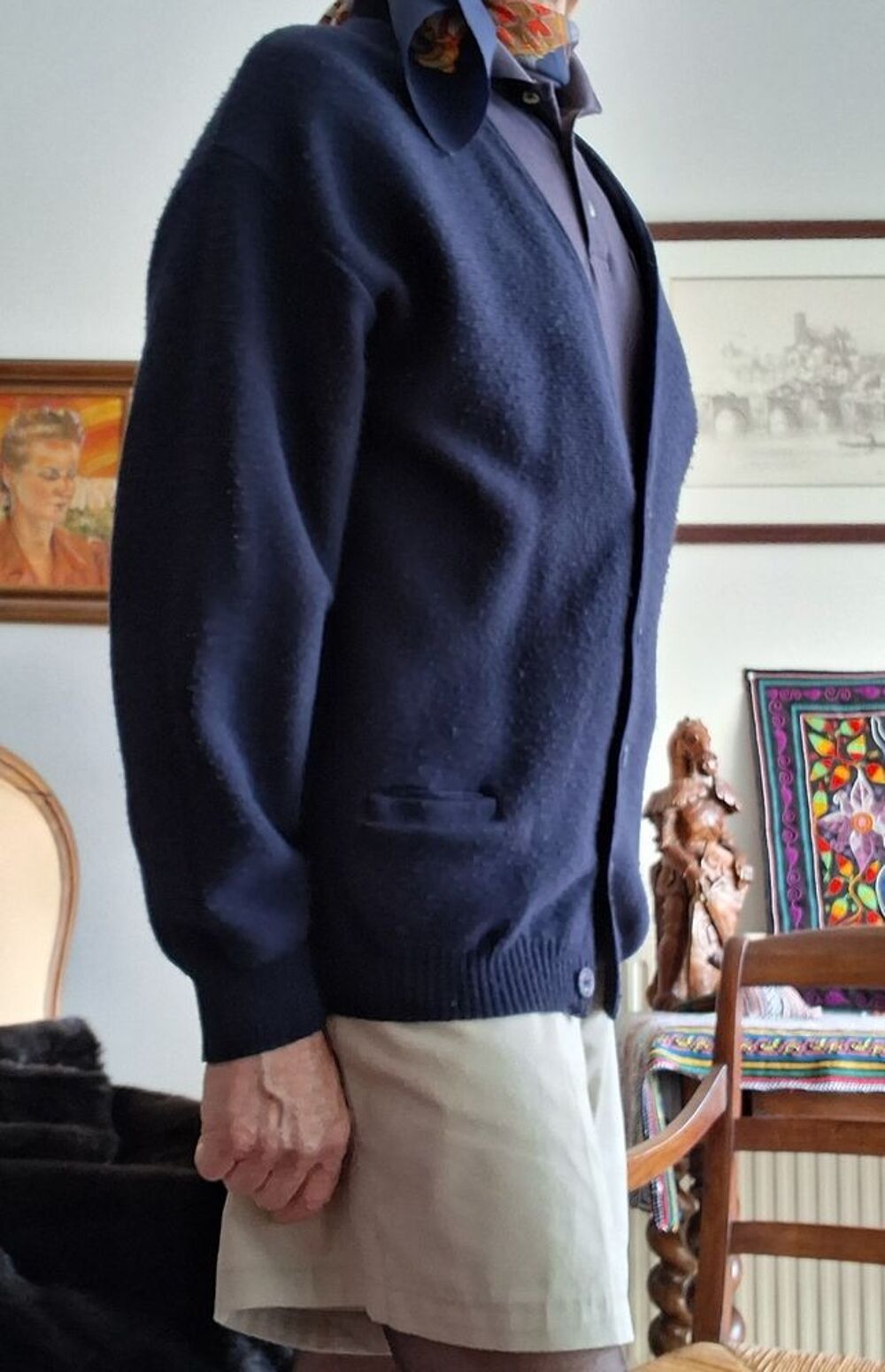 &Eacute;L&Eacute;GANT GILET POUR HOMME BLEU MARINE V�tements