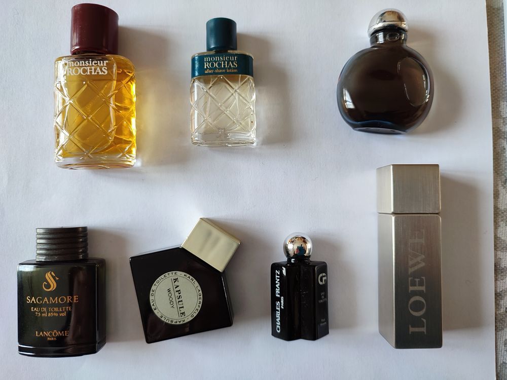 7 miniatures de parfum pour Homme 