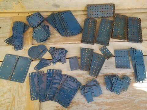 Ancien Jeu Meccano Pièces Accessoires Plaques Divers Lot 01 0 Loches (37)