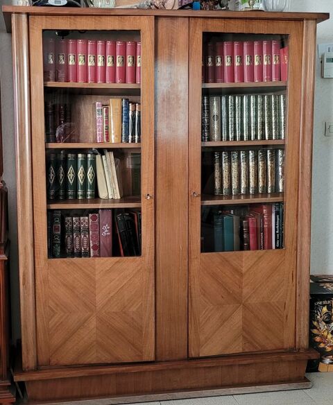 Superbe ARMOIRE BIBLIOTHQUE Annes 50 en Chne  500 Juvisy-sur-Orge (91)