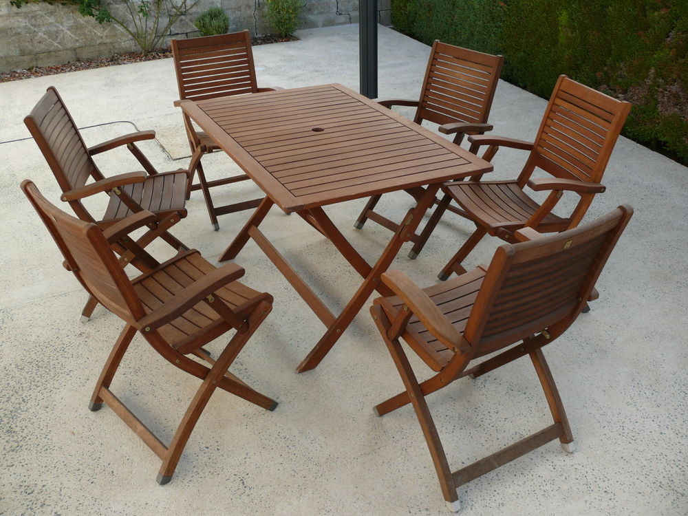 Salon de jardin en teck Meubles