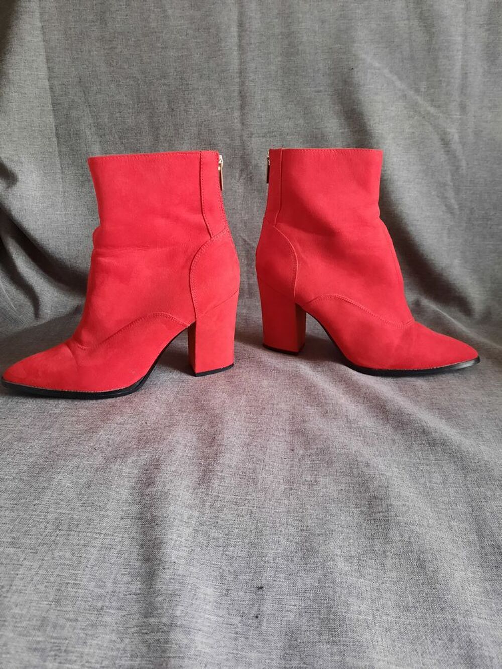 Bottines rouge Chaussures