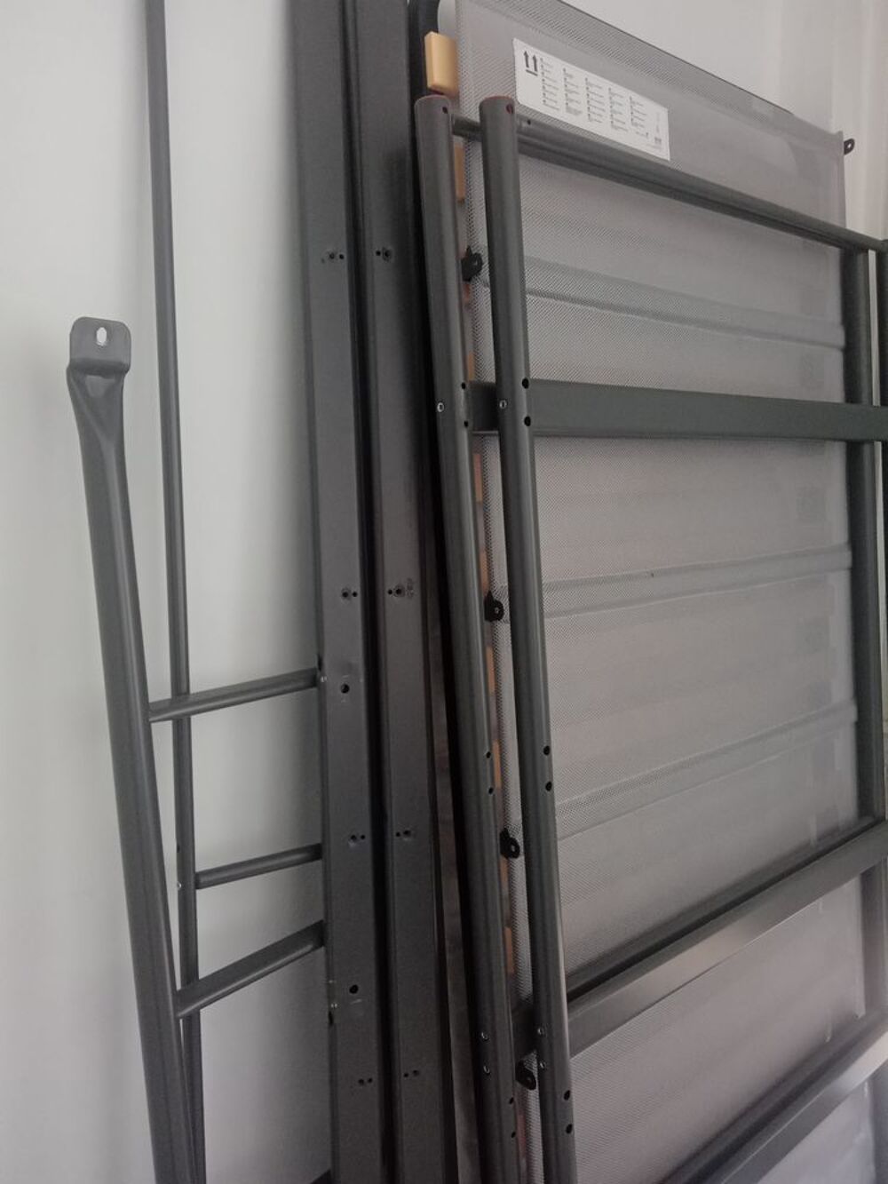 Lit haut 90 x 200 cm, matelas et sommier confort Meubles