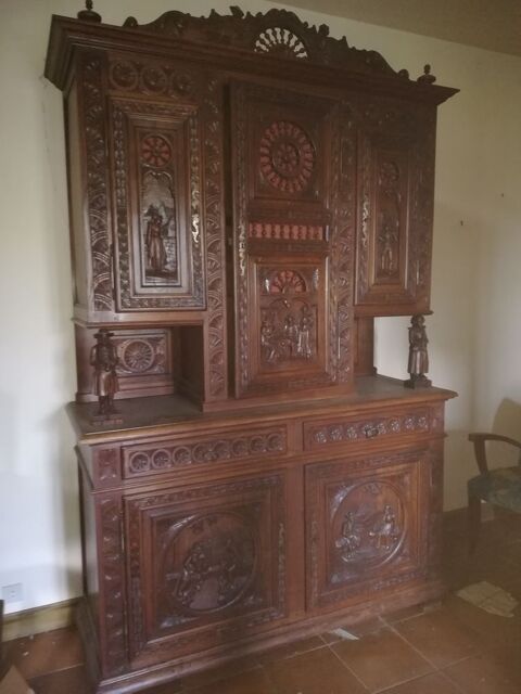 Buffet vaisselier breton XIX sicle  450 Saint-Genest-Lerpt (42)