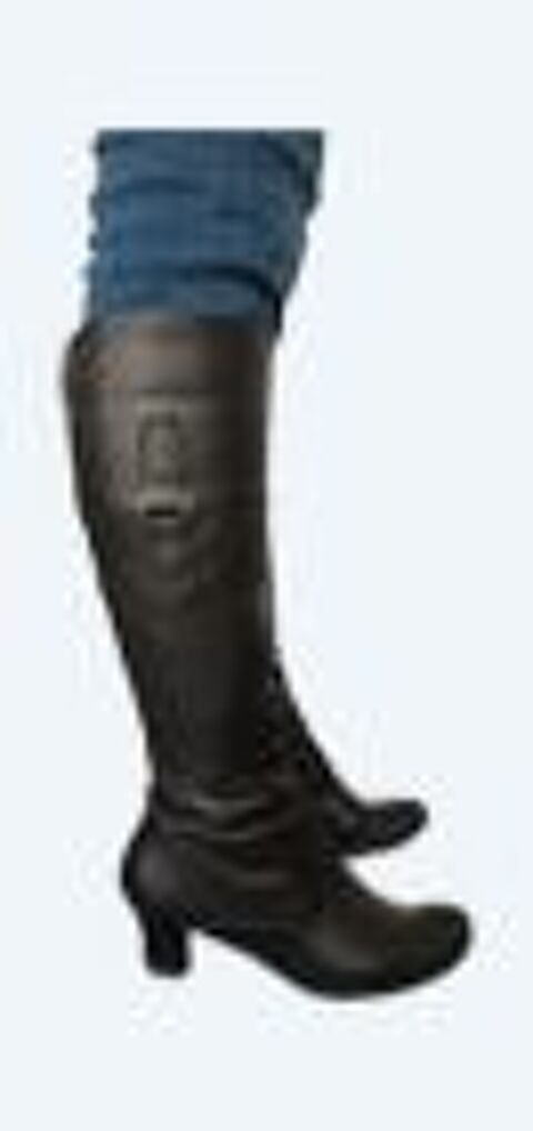Bottes noires Femme en cuir - T.37 18 Morsang-sur-Orge (91)