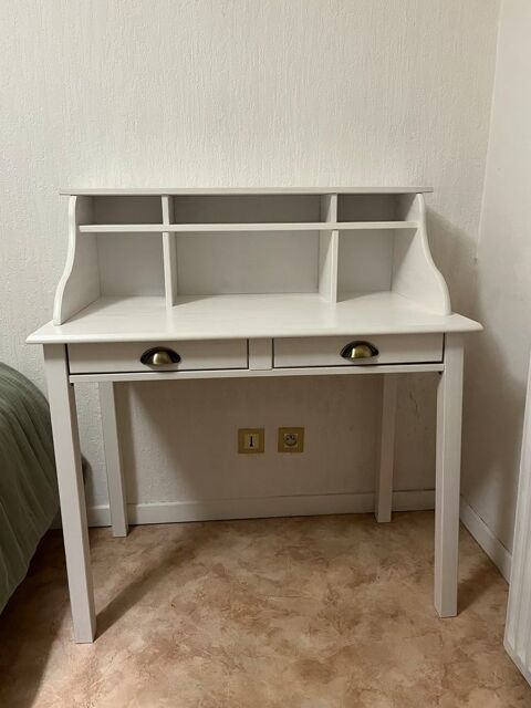 Bureau en pin massif blanc marlene 70 Al�s (30)