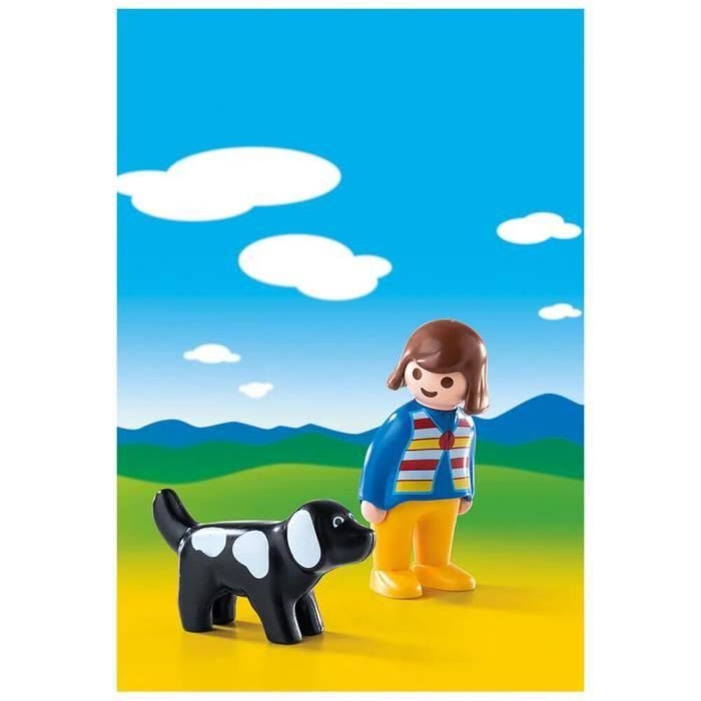 Playmobil Femme avec chien 1.2.3 6977 Jeux / jouets