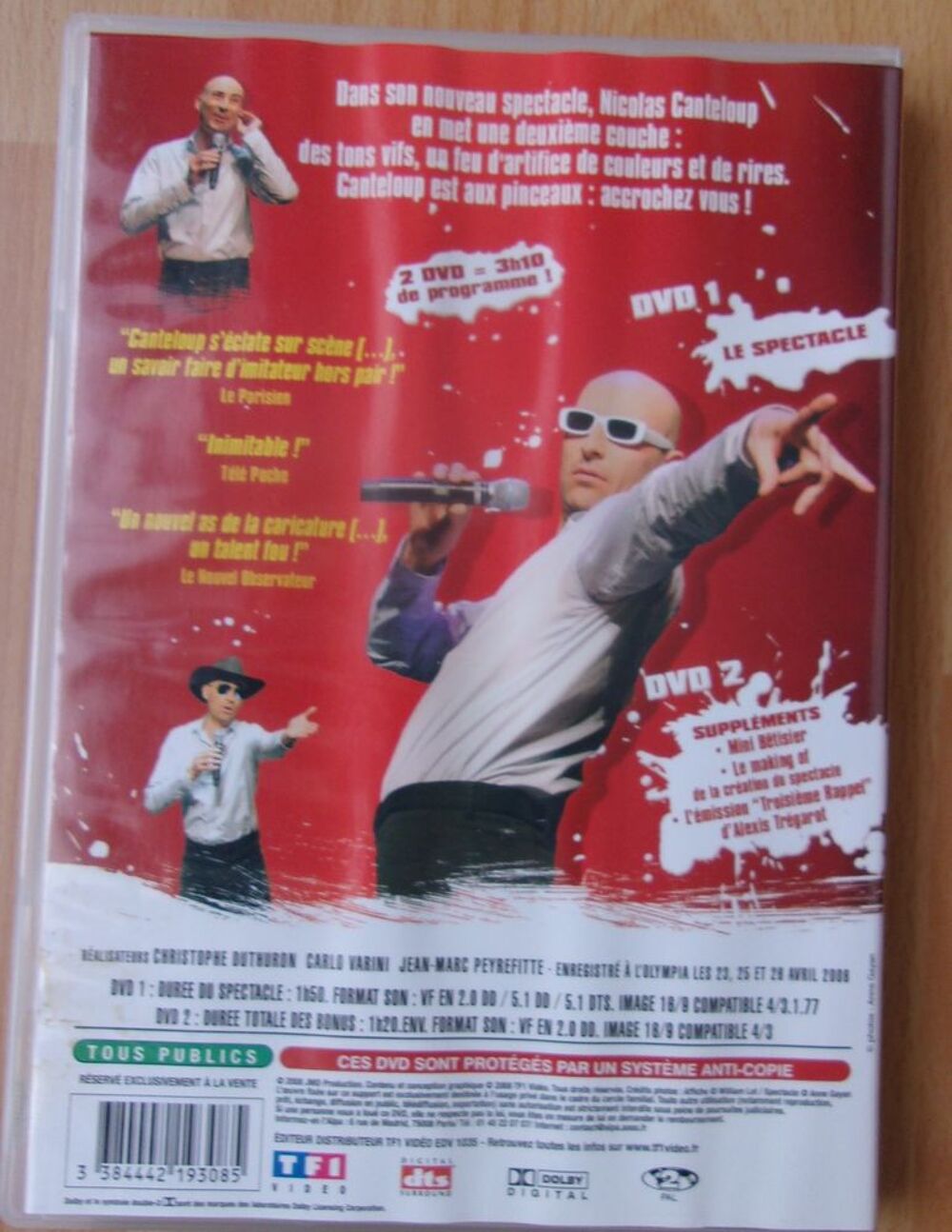 DVD NICOLAS CANTELOUP &agrave; l'OLYMPIA DVD et blu-ray
