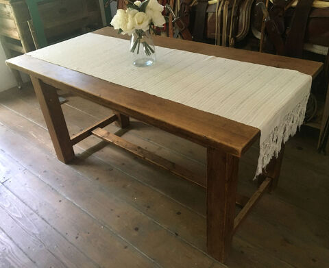 Table de salle  manger en bois massif de pin 150 Luynes (13)