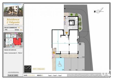   Vente Murs commerciaux 80 m&sup2; 