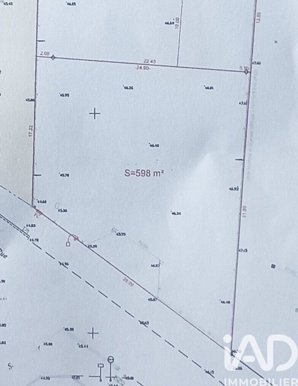 Vente Terrain Vente Terrain 598 m&sup2; Poiroux