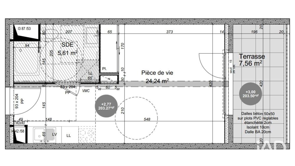Vente Appartement 1 pièce