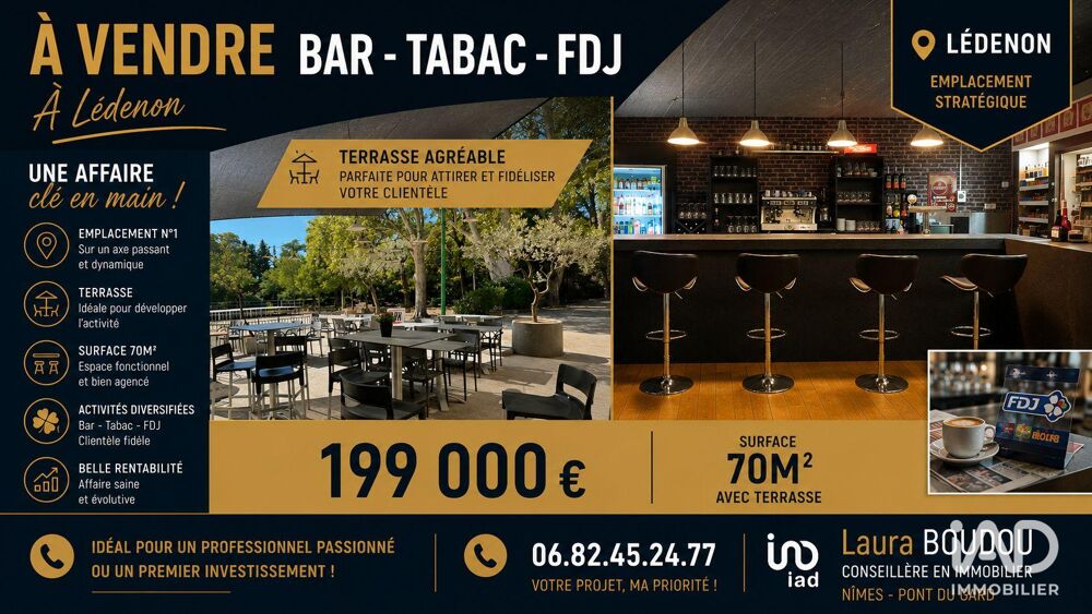   Vente Bar-tabac 70 m&sup2; 