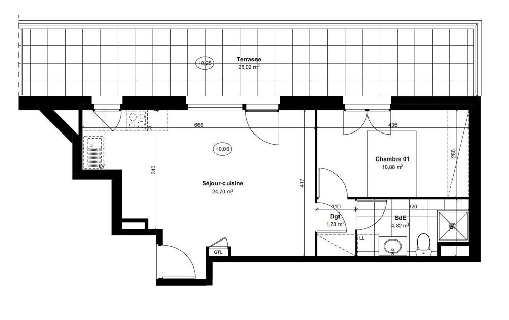 Vente Appartement 2 pièces
