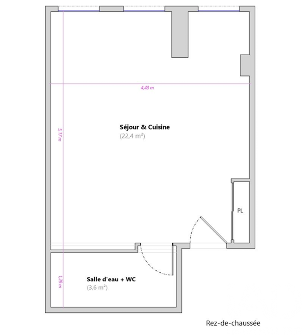 Vente Studio 1 pièce
