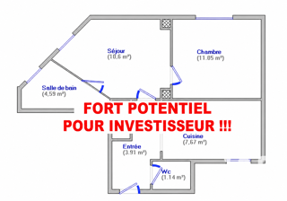  Appartement à vendre 2 pièces 39 m²