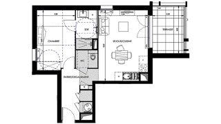  Appartement à vendre 2 pièces 46 m²