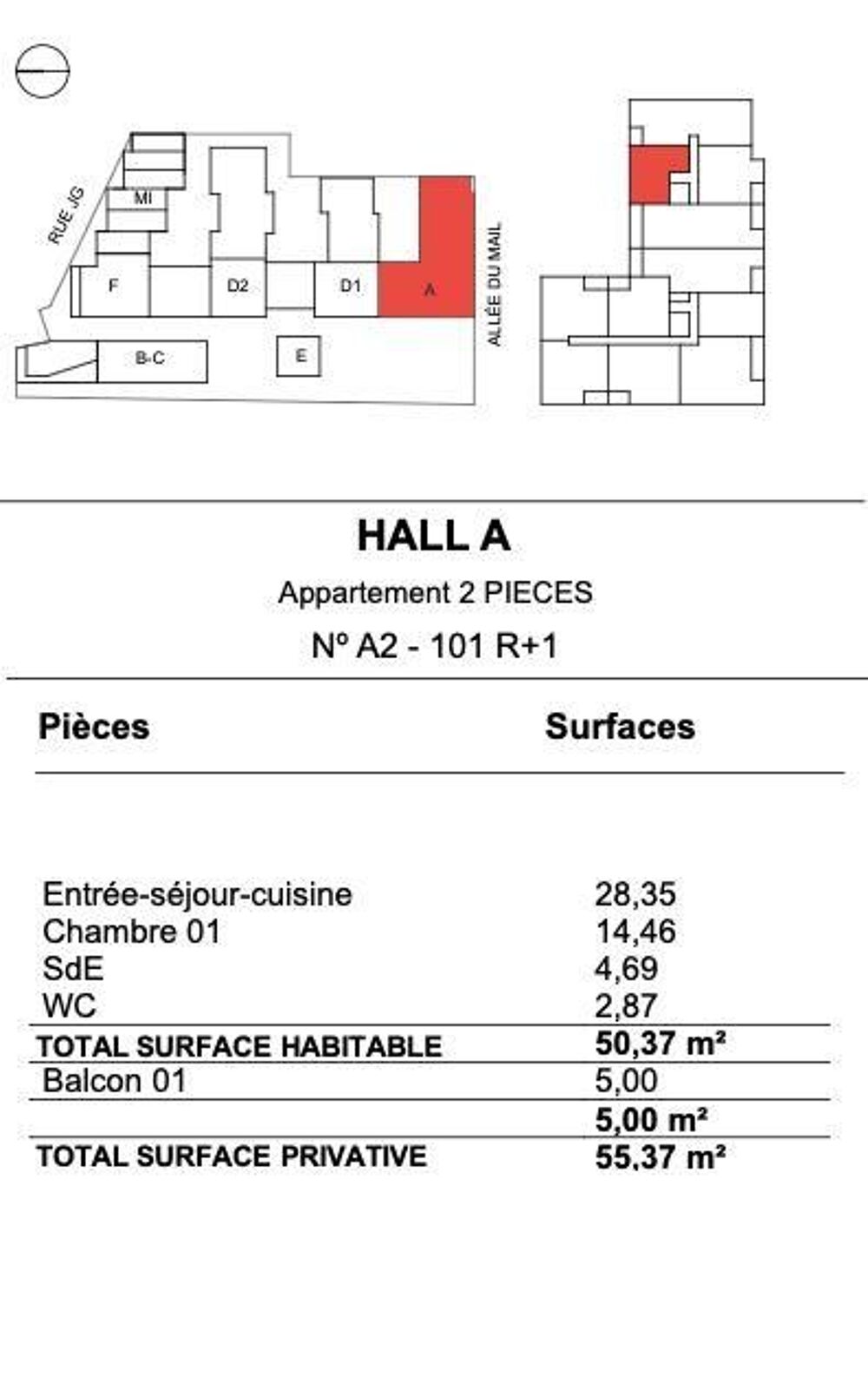 vente Appartement - 2 pièce(s) - 50 m² La Rochelle (17000)