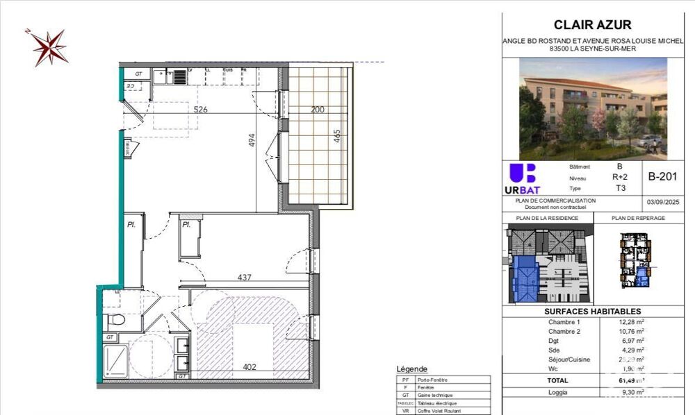 Vente Appartement 3 pièces