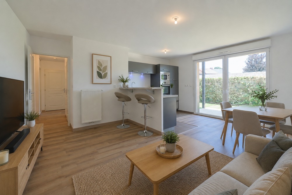 Vente Appartement T3 avec jardin privatif de 60m², terrasse, parking privé Wasquehal