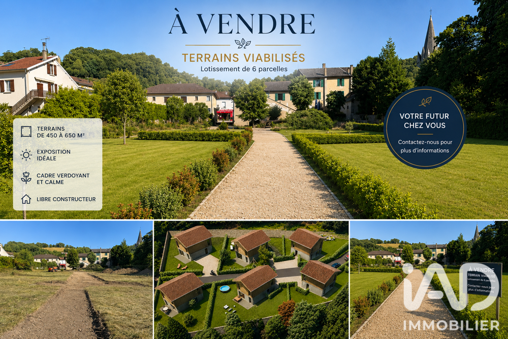 Vente Terrain Vente Terrain à bâtir 440 m&sup2; Virieu