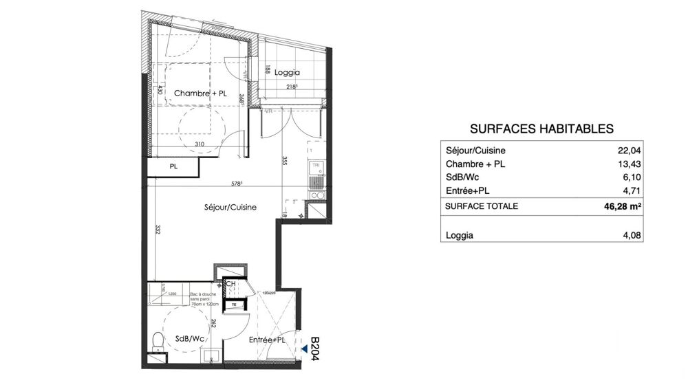 Vente Appartement 2 pièces