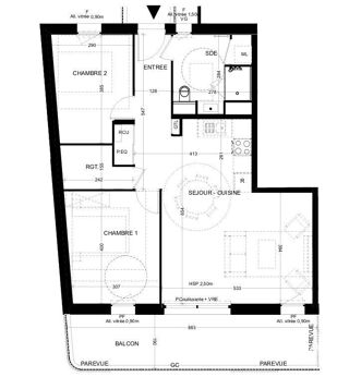  Appartement à vendre 3 pièces 70 m²