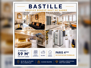  Appartement à vendre 2 pièces 59 m²