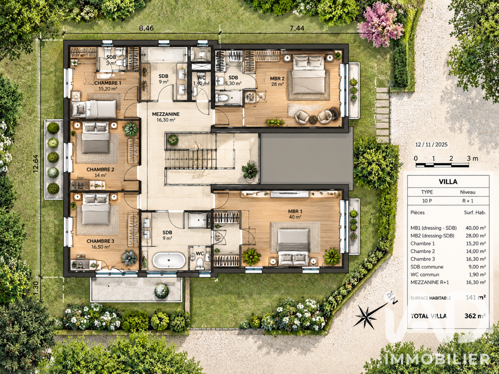 Vente Maison d'architecte 12 pièces
