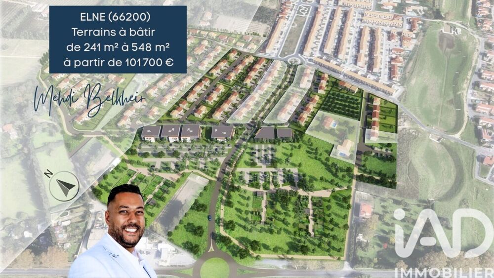 Vente Terrain Vente Terrain à bâtir 300 m&sup2; Elne