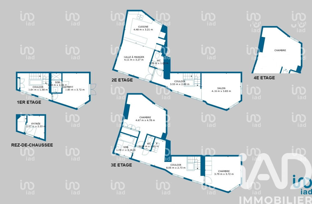 Vente Triplex 6 pièces