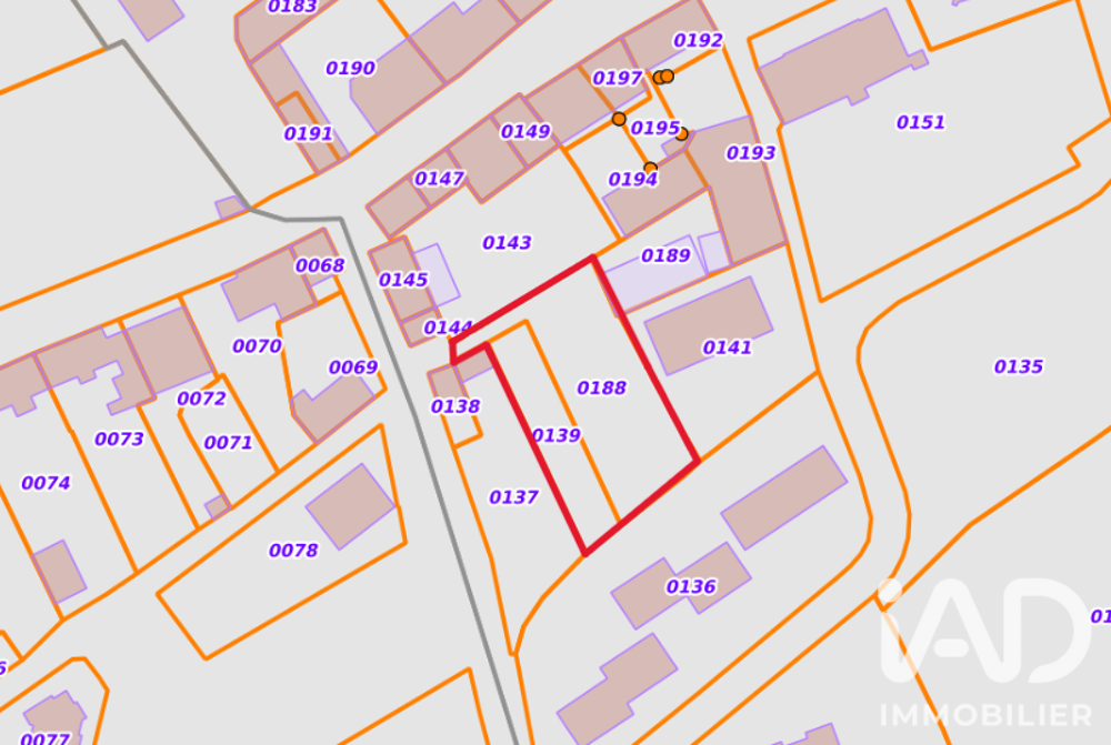 Vente Terrain Vente Terrain à bâtir 809 m&sup2; Gouézec