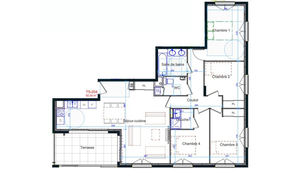 Vente Appartement 5 pièces