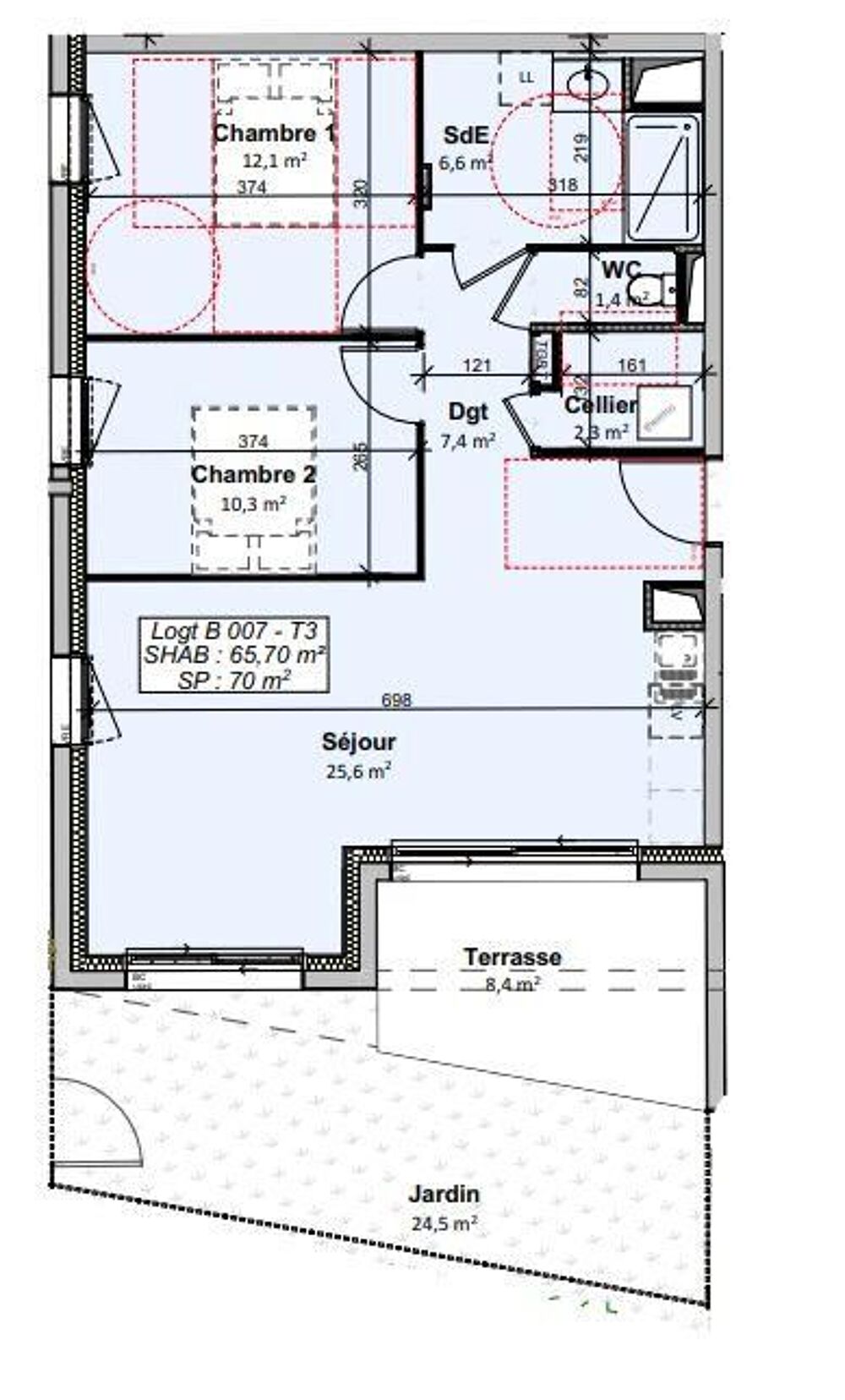 Vente Appartement 3 pièces