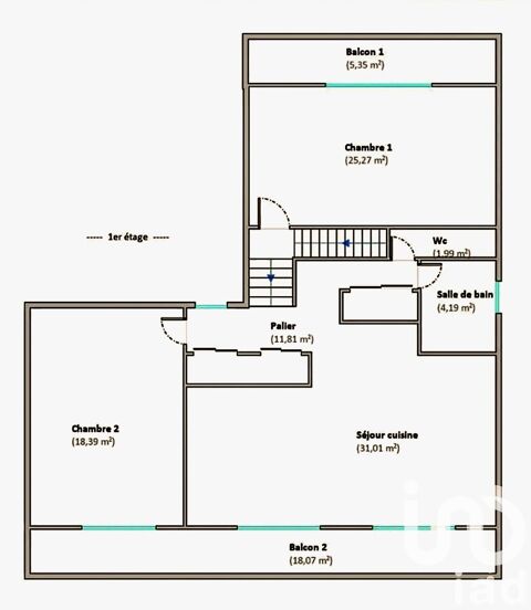   Vente Appartement Appartement - 4 pièce(s) - 101 m²