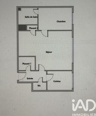  Appartement à vendre 2 pièces 45 m²