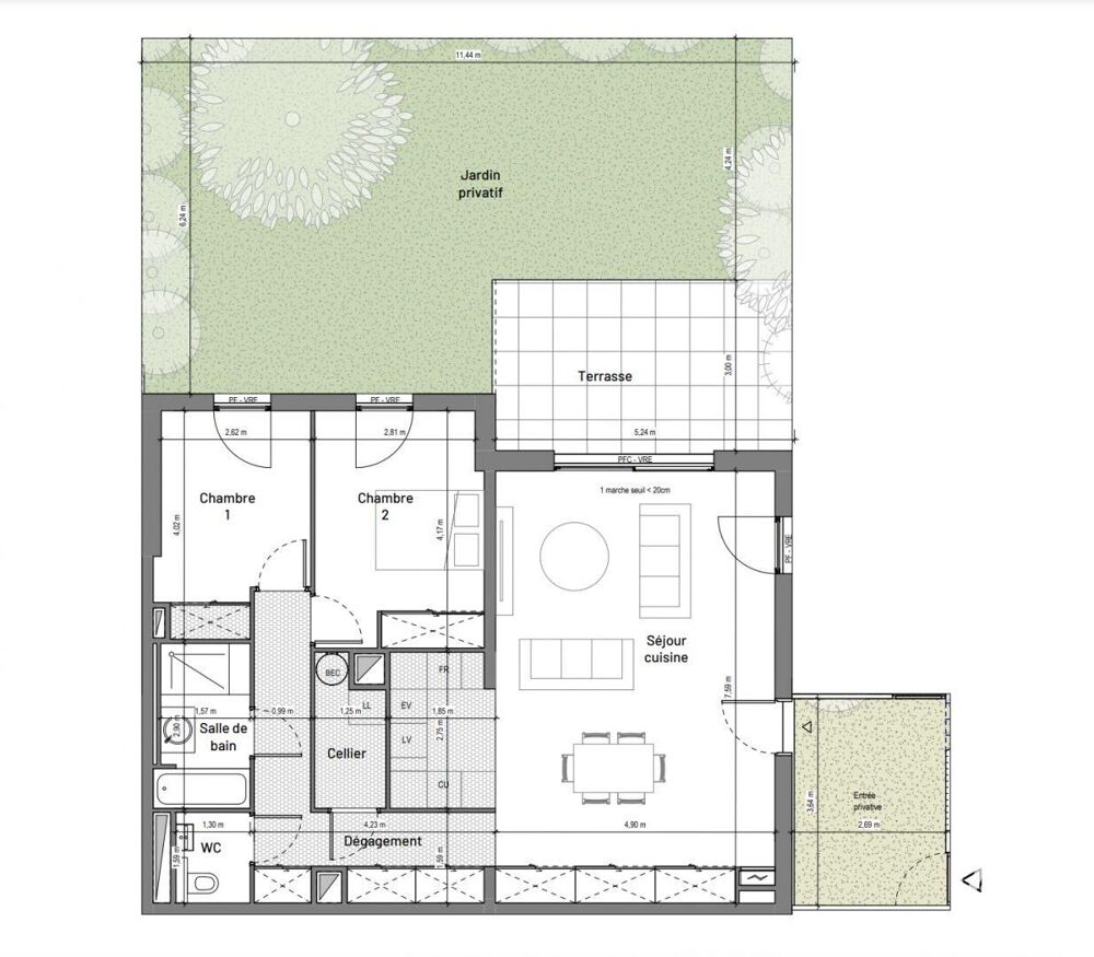 Vente Appartement 3 pièces