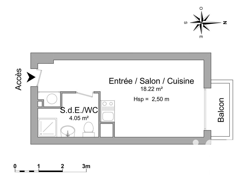 Vente Studio 1 pièce