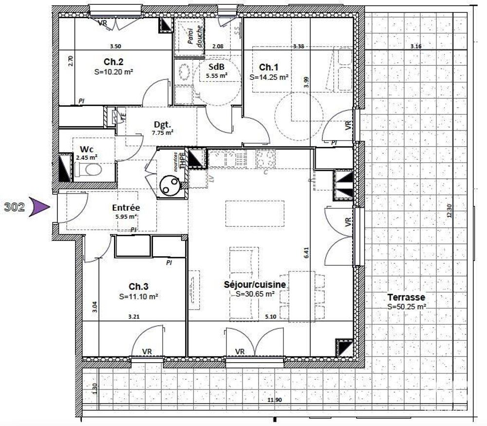 Vente Appartement 4 pièces