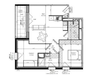  Appartement à vendre 3 pièces 51 m²