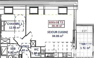  Appartement à vendre 2 pièces 58 m²